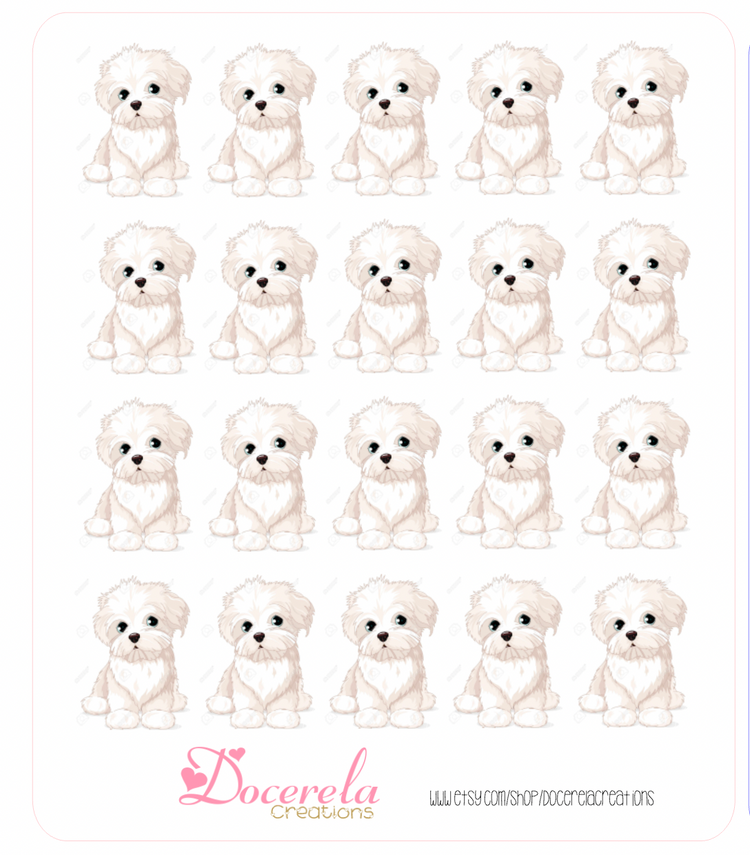 Maltese sticker sheet