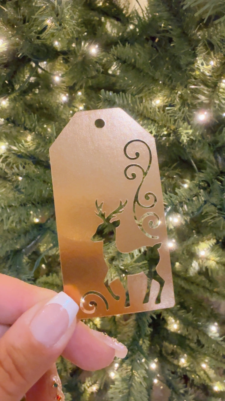Reindeer Christmas tags