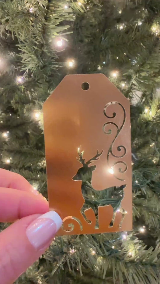 Reindeer Christmas tags