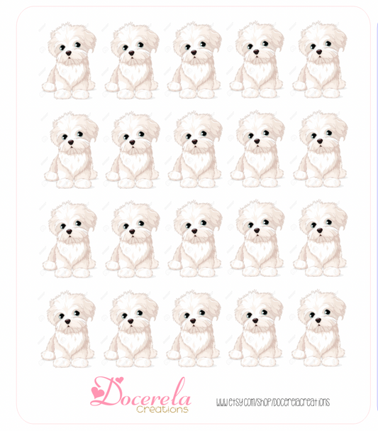 Maltese sticker sheet